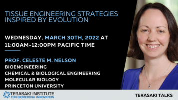  Terasaki Talks Presents: “Tissue Engineering Strategies Inspired by Evolution”, Presenter: Prof. Celeste M. Nelson 